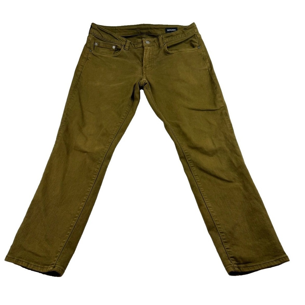 Bonobos Slim Green Denim Pants Men's 33x30